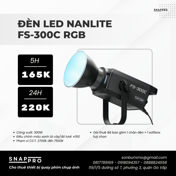 Đèn Led Nanlite FS-300C RGB