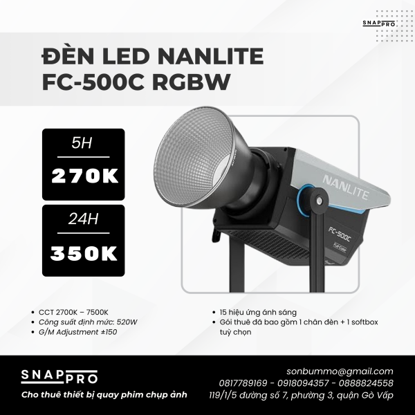 Đèn Led Nanlite FC-500C RGBW
