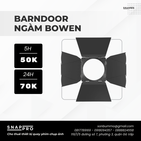 Barndoor ngàm Bowen