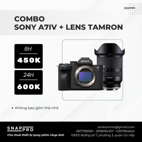 CAMERA SONY A7IV + 1 LENS TAMRON