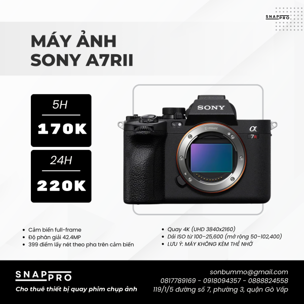 Máy ảnh Sony A7RII