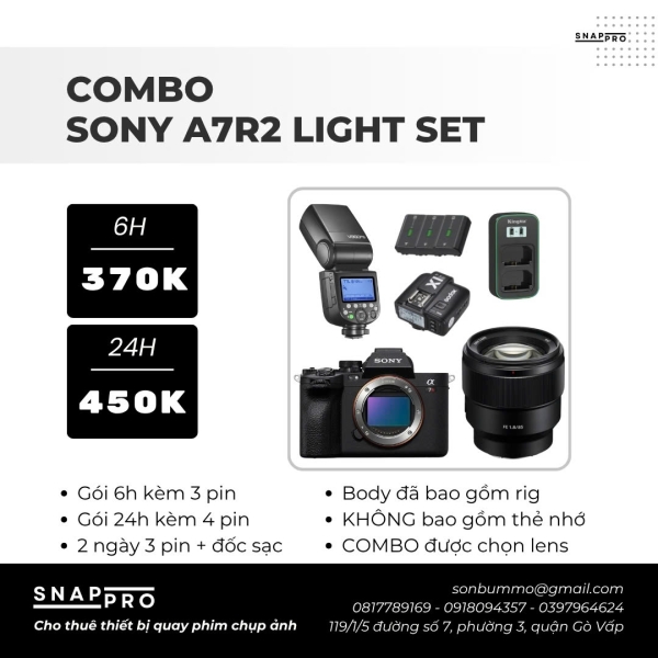 Camera Sony A7R2 LIGHT SET