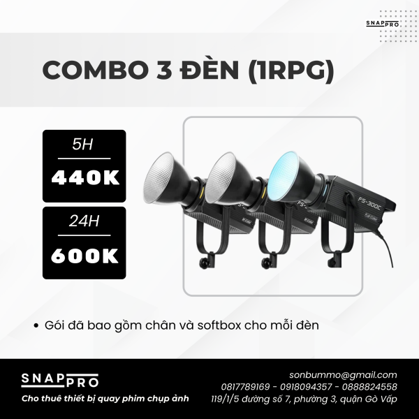 COMBO 3 ĐÈN LED (1 RPG)