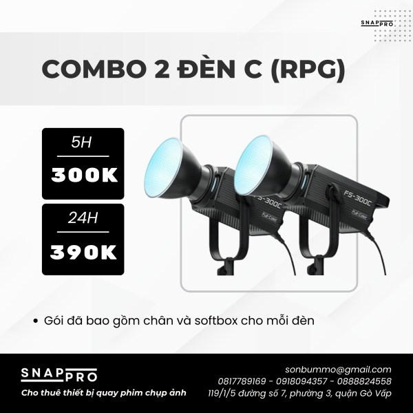 COMBO 2 ĐÈN LED C (FULL DẢI MÀU)