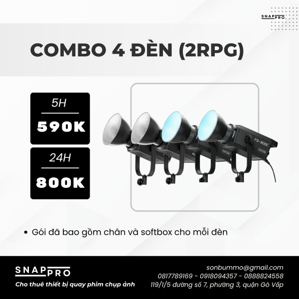 COMBO 4 ĐÈN LED (2 RPG)