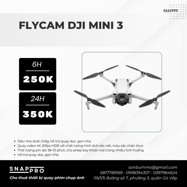 Flycam DJI Mini 3