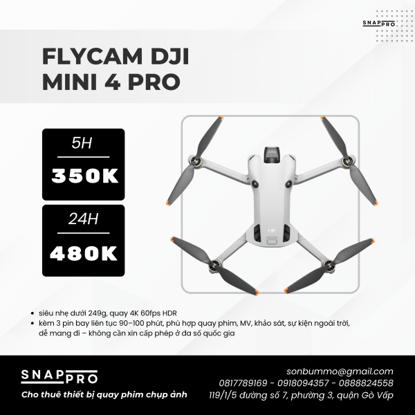 Flycam DJI Mini 4 Pro
