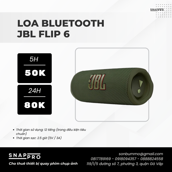 Loa Bluetooth JPL FLIP6