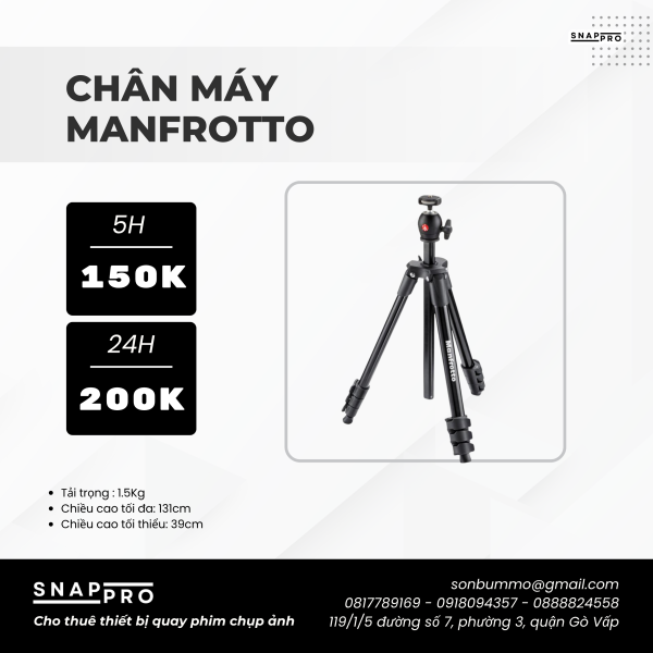 Chân máy ảnh Manfrotto