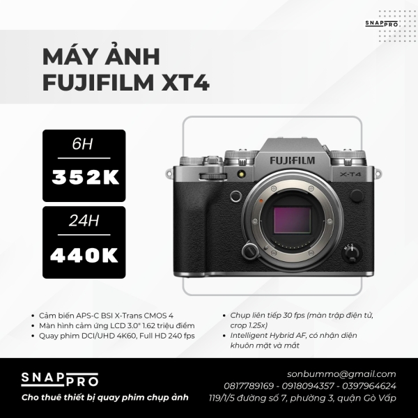 Máy ảnh Fujifilm X-T4