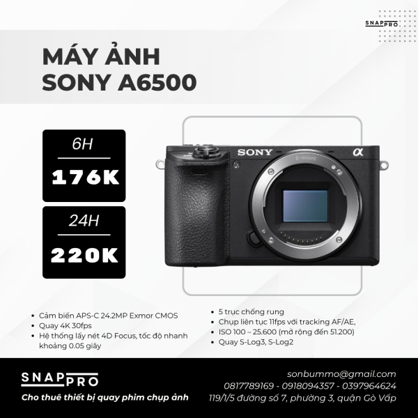 Máy ảnh Sony A6500