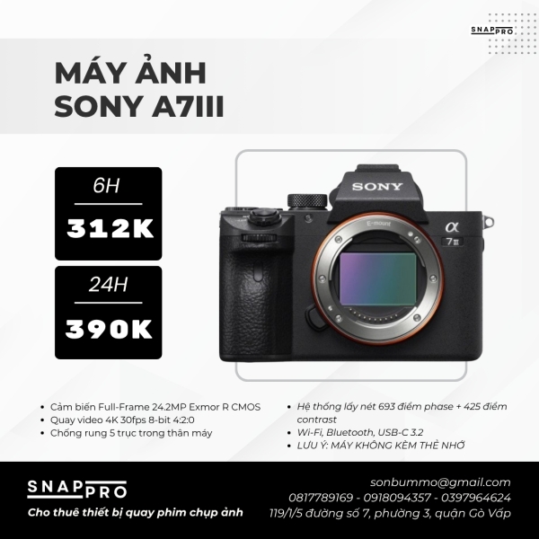 Máy ảnh Sony Alpha A7 Mark III 