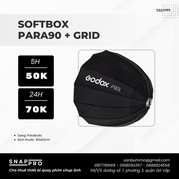 Softbox 90cm Parabolic