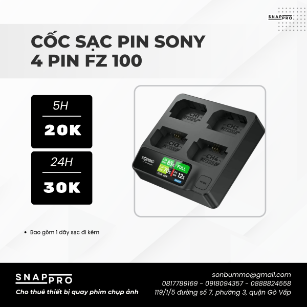 Đốc sạc Pin Sony FZ 100