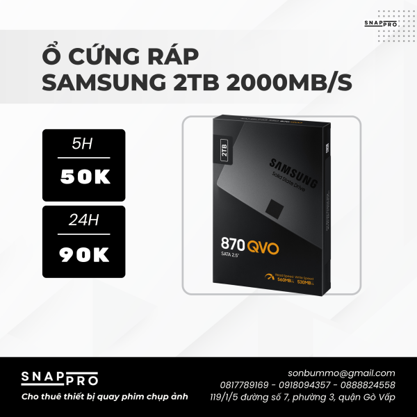 Ổ cứng ráp Samsung 2TB 2000mb/s