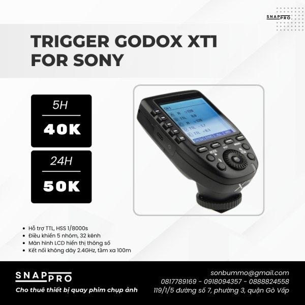 Trigger Godox XT1 for Sony 