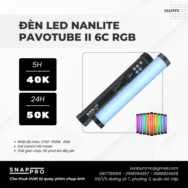 Đèn Led Nanlite Pavotube 6C II