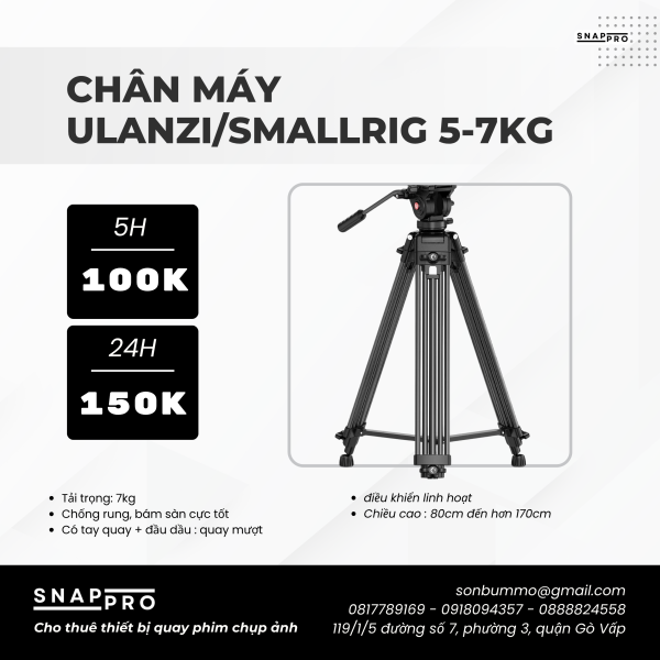 Chân máy ảnh Ulanzi/Smallrig 5-7kg