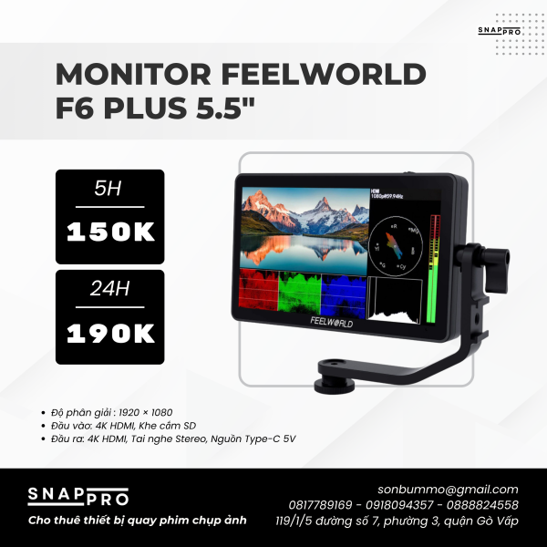 Monitor FEELWORLD F6 Plus 5.5"